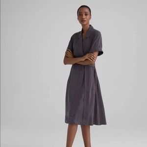 NWT Club Monaco short sleeve satin trench dress. 100% cupro